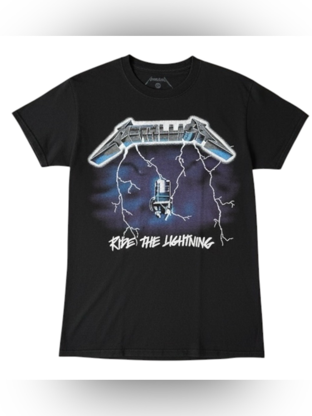 Metallica Ride The Lightning Graphic Tee - Black